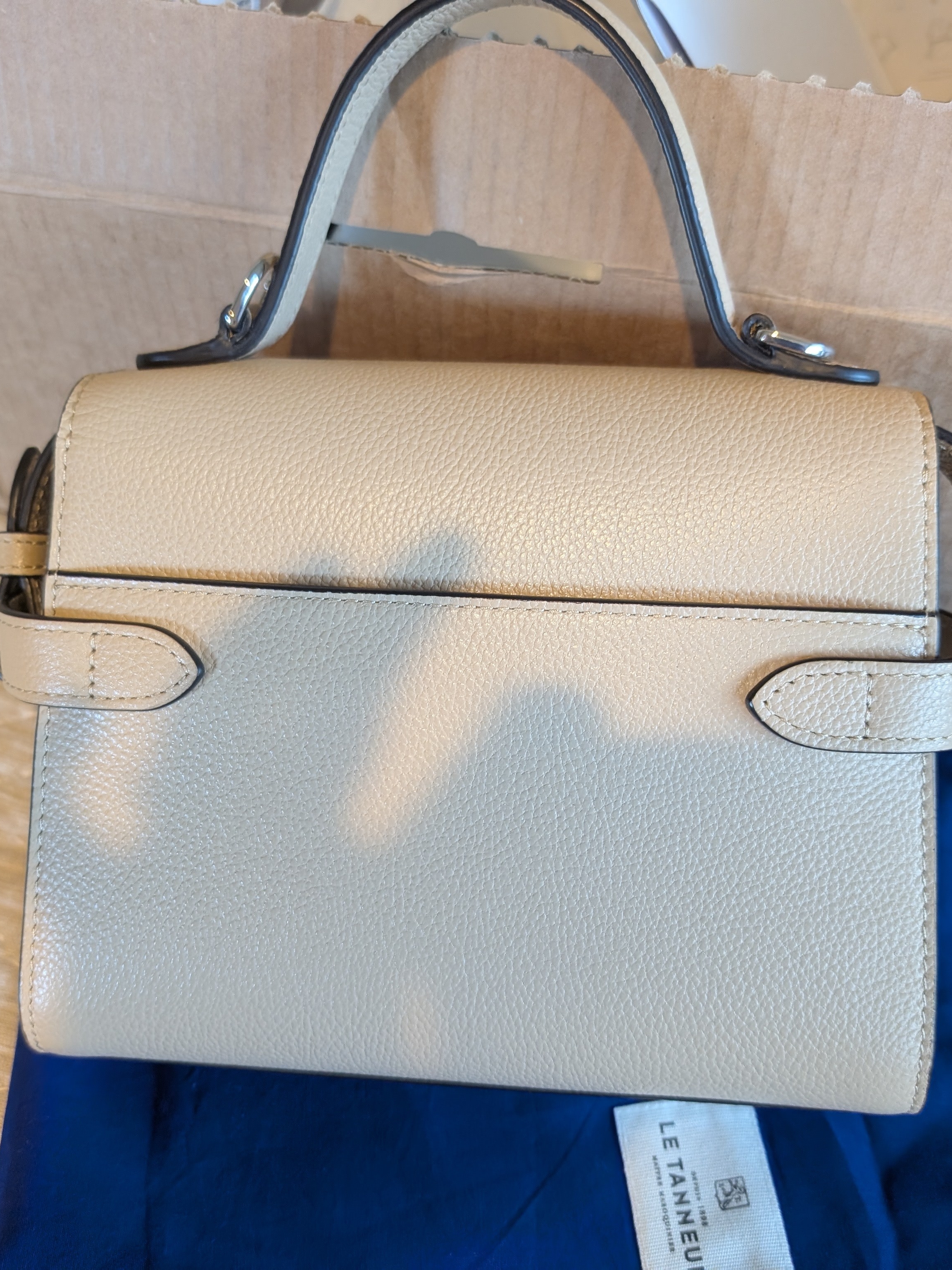 Le Tanneur 1898 Emilie Top Handle Satchel Desert Tan — image 7 of 8